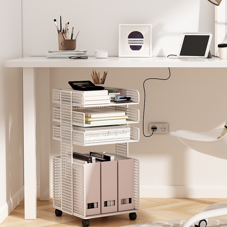 Zemgalda failu glabāšanas plaukts, uz grīdas novietojams, daudzslāņu, mobilais ratiņu failu skapis, slāņots glabāšanas plaukts, biroja darba stacija