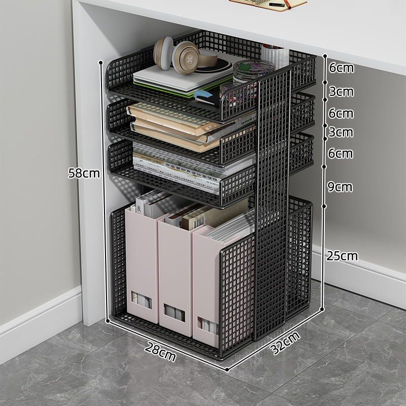 Zemgalda failu glabāšanas plaukts, uz grīdas novietojams, daudzslāņu, mobilais ratiņu failu skapis, slāņots glabāšanas plaukts, biroja darba stacija