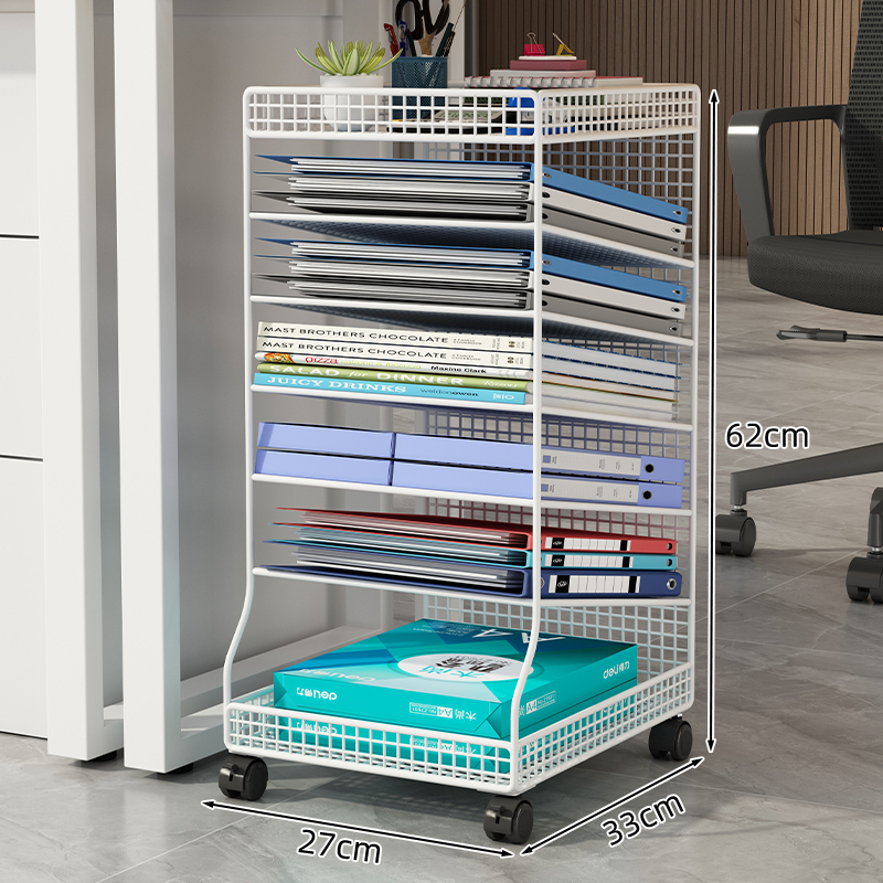 Zemgalda failu glabāšanas plaukts, uz grīdas novietojams, daudzslāņu, mobilais ratiņu failu skapis, slāņots glabāšanas plaukts, biroja darba stacija