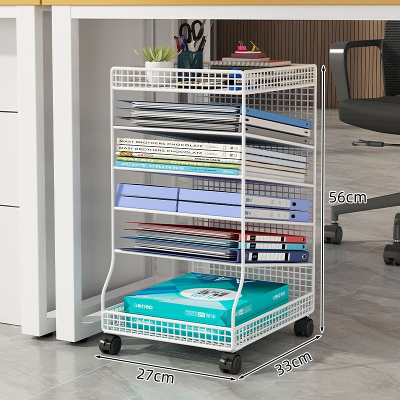 Zemgalda failu glabāšanas plaukts, uz grīdas novietojams, daudzslāņu, mobilais ratiņu failu skapis, slāņots glabāšanas plaukts, biroja darba stacija