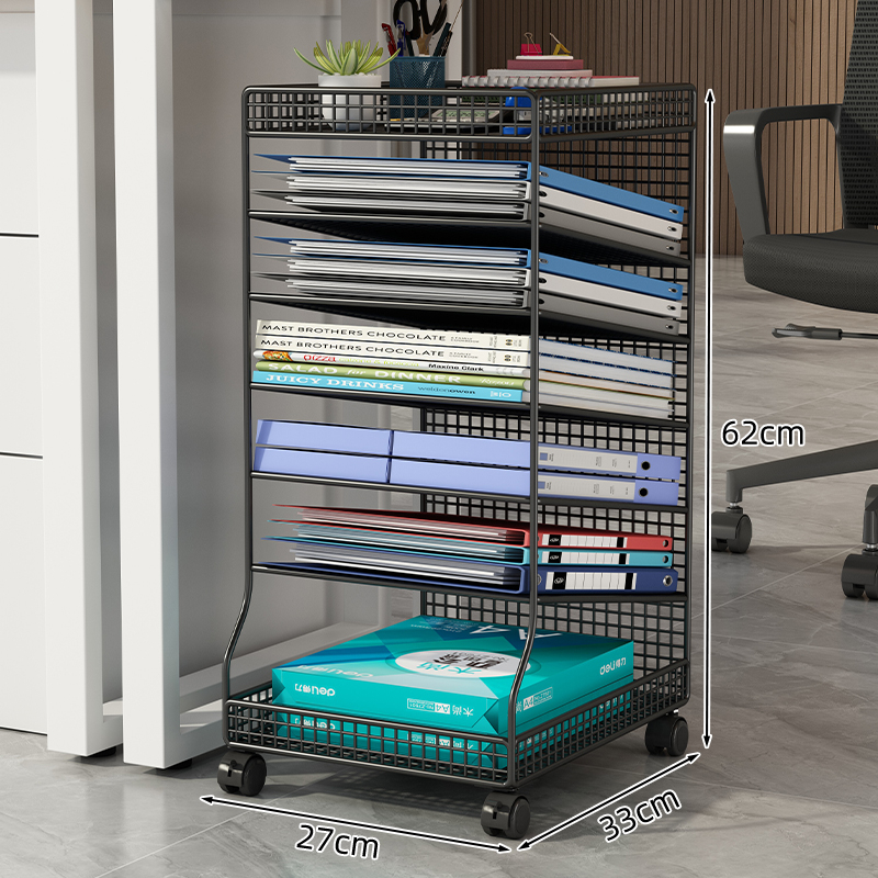 Zemgalda failu glabāšanas plaukts, uz grīdas novietojams, daudzslāņu, mobilais ratiņu failu skapis, slāņots glabāšanas plaukts, biroja darba stacija