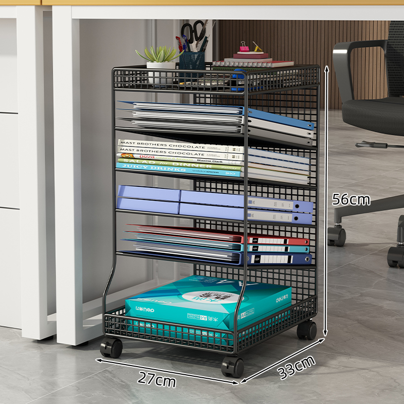 Zemgalda failu glabāšanas plaukts, uz grīdas novietojams, daudzslāņu, mobilais ratiņu failu skapis, slāņots glabāšanas plaukts, biroja darba stacija