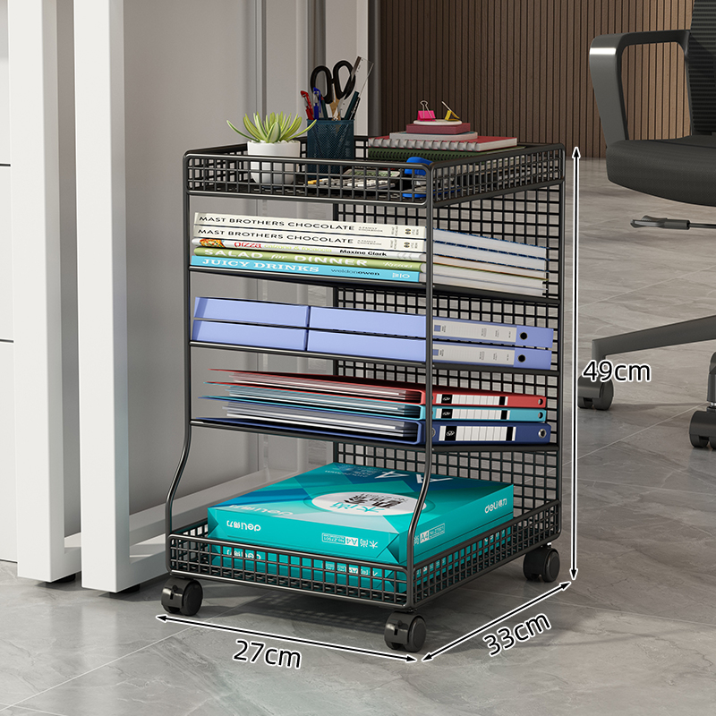 Zemgalda failu glabāšanas plaukts, uz grīdas novietojams, daudzslāņu, mobilais ratiņu failu skapis, slāņots glabāšanas plaukts, biroja darba stacija