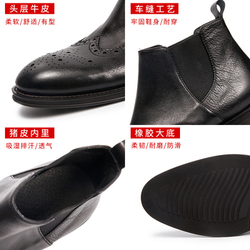 6913 Zimske nove muške čizme Martin od prave kože, gornji sloj, ležerne muške čizme od kravlje kože za 2022. godinu