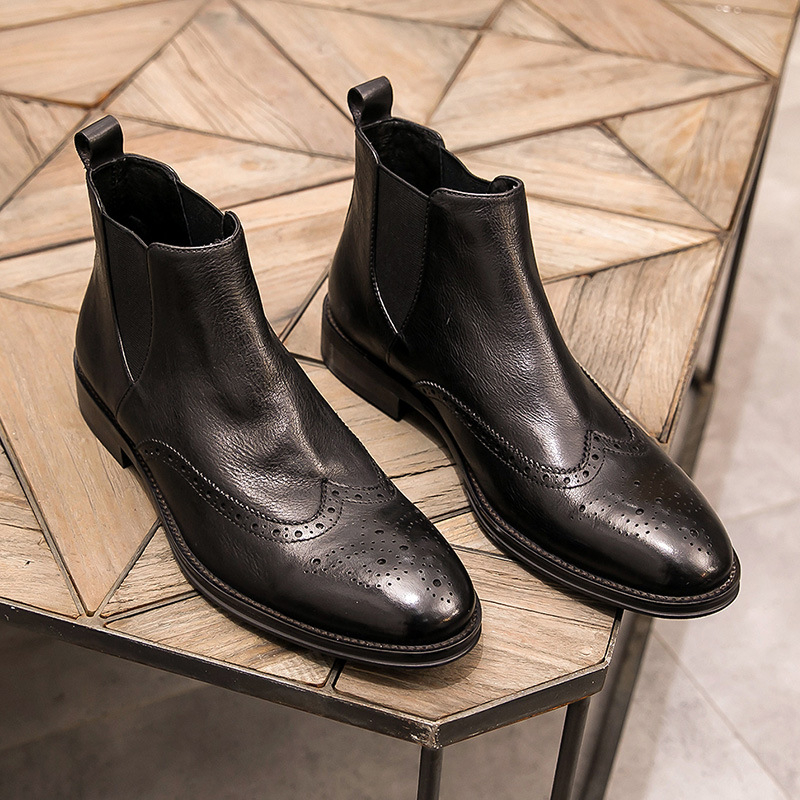 6913 Zimske nove muške čizme Martin od prave kože, gornji sloj, ležerne muške čizme od kravlje kože za 2022. godinu