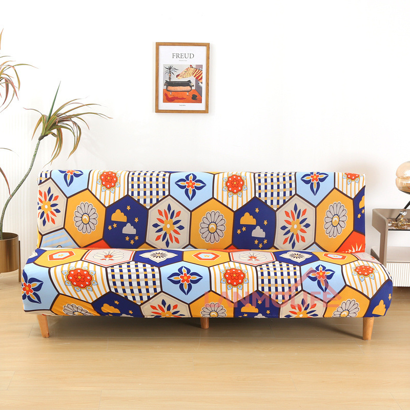 TEMU Калъф за сгъваем диван TEMU Amazon, прост, еластичен, без подлакътник, удебелен, прахоустойчив, all inclusive, на едро