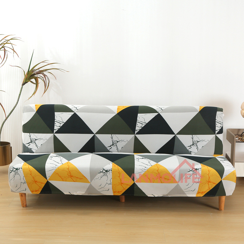 TEMU Калъф за сгъваем диван TEMU Amazon, прост, еластичен, без подлакътник, удебелен, прахоустойчив, all inclusive, на едро