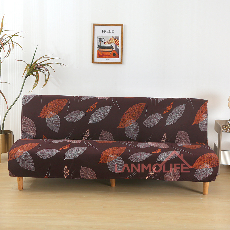 TEMU Калъф за сгъваем диван TEMU Amazon, прост, еластичен, без подлакътник, удебелен, прахоустойчив, all inclusive, на едро