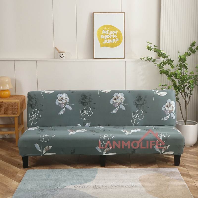 TEMU Калъф за сгъваем диван TEMU Amazon, прост, еластичен, без подлакътник, удебелен, прахоустойчив, all inclusive, на едро