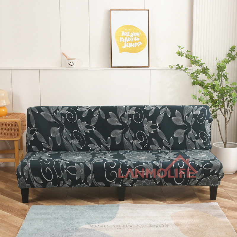 TEMU Калъф за сгъваем диван TEMU Amazon, прост, еластичен, без подлакътник, удебелен, прахоустойчив, all inclusive, на едро