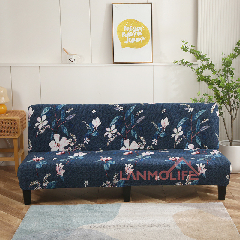 TEMU Калъф за сгъваем диван TEMU Amazon, прост, еластичен, без подлакътник, удебелен, прахоустойчив, all inclusive, на едро