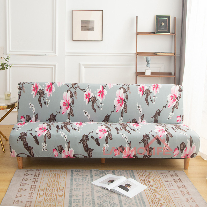 TEMU Калъф за сгъваем диван TEMU Amazon, прост, еластичен, без подлакътник, удебелен, прахоустойчив, all inclusive, на едро