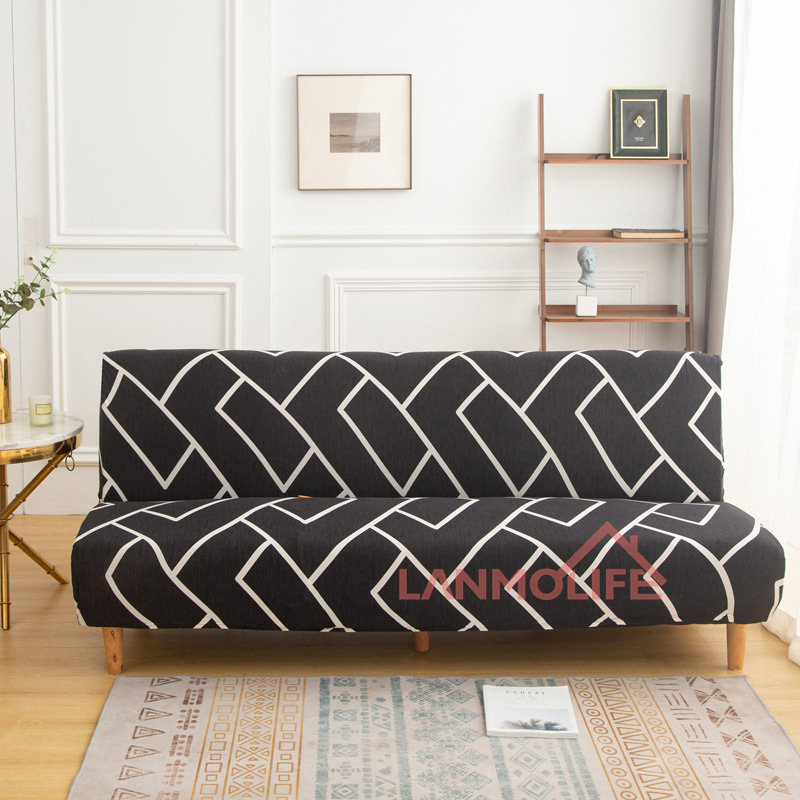 TEMU Калъф за сгъваем диван TEMU Amazon, прост, еластичен, без подлакътник, удебелен, прахоустойчив, all inclusive, на едро