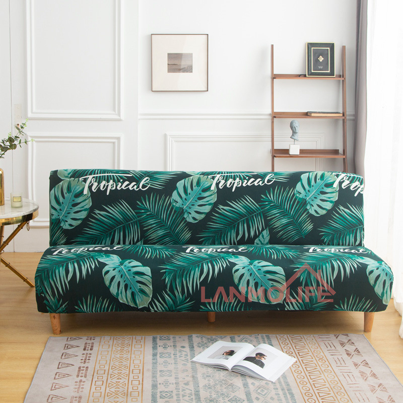 TEMU Калъф за сгъваем диван TEMU Amazon, прост, еластичен, без подлакътник, удебелен, прахоустойчив, all inclusive, на едро