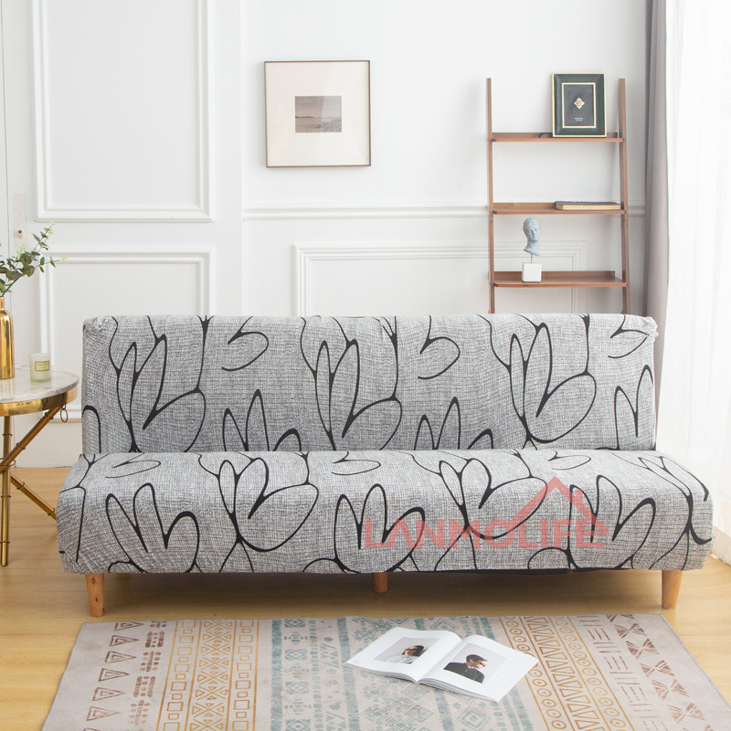 TEMU Калъф за сгъваем диван TEMU Amazon, прост, еластичен, без подлакътник, удебелен, прахоустойчив, all inclusive, на едро