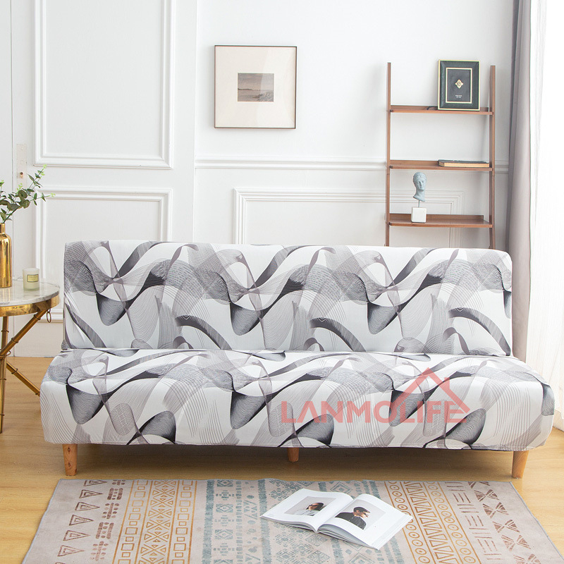 TEMU Калъф за сгъваем диван TEMU Amazon, прост, еластичен, без подлакътник, удебелен, прахоустойчив, all inclusive, на едро