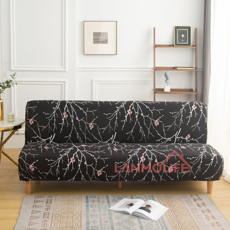 TEMU Калъф за сгъваем диван TEMU Amazon, прост, еластичен, без подлакътник, удебелен, прахоустойчив, all inclusive, на едро