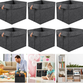 Amazon Gyermekjáték Tároló Kocka Filc Tárolódoboz 12 Literes Összecsukható Textil Tárolókosár