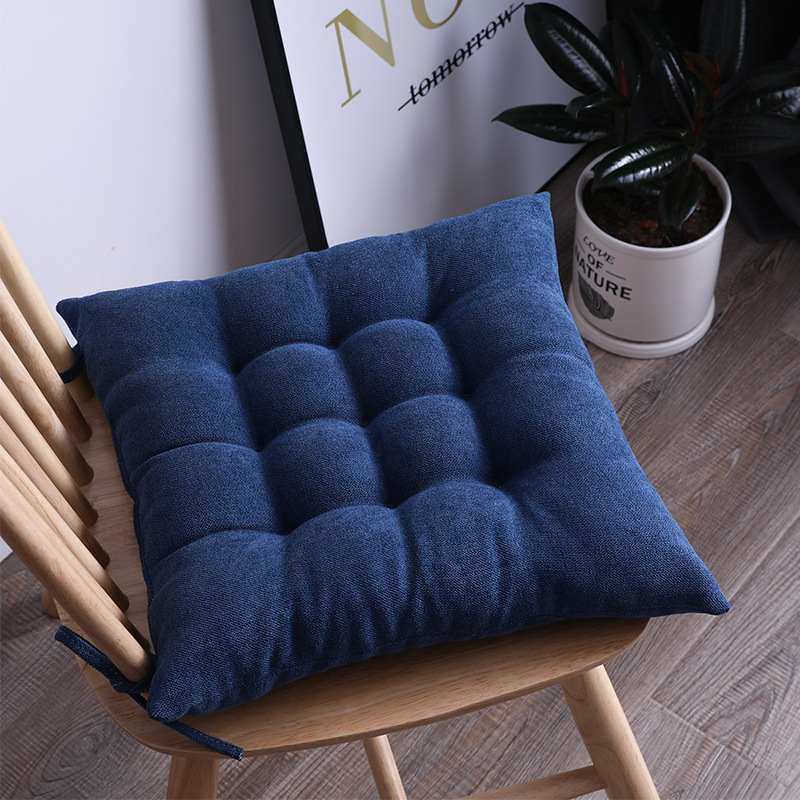Vastagított párna székpárna irodai fenékpárna kanapépárna étkezőszék párna tiszta színű tatami export plüss párna