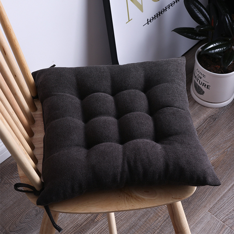 Vastagított párna székpárna irodai fenékpárna kanapépárna étkezőszék párna tiszta színű tatami export plüss párna