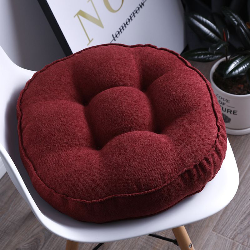 Vastagított párna székpárna irodai fenékpárna kanapépárna étkezőszék párna tiszta színű tatami export plüss párna