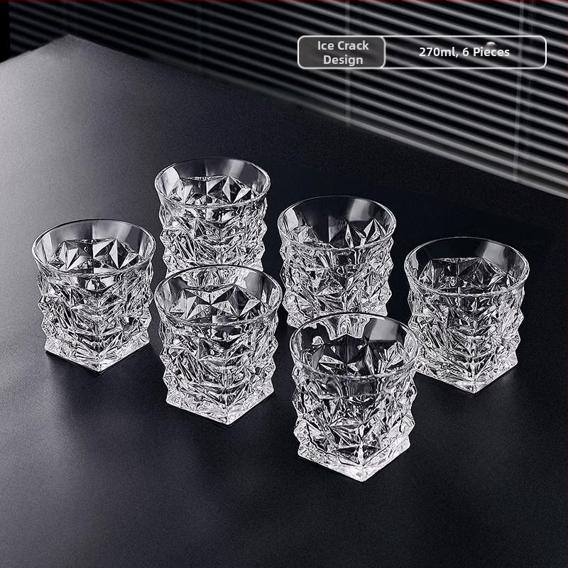 Viskiklaas majapidamiskristallklaas brändiveiniklaas loominguline õlleklaasi baarikomplekt