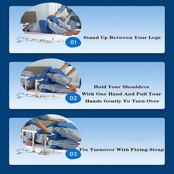 Νέος τύπος βοηθήματος στροφής για πλευρική στροφή, Βοηθητικό μαξιλάρι χονδρικής για ασθενείς με κατάκλιση, Επίθεμα φροντίδας σε σχήμα βουνού για υποστήριξη ποδιών και βοήθεια στροφής