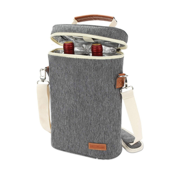 2 pudeliga isoleeritud veinikott, kahe pudeliga veinijahutuskott, alumiiniumfooliumiga paksendatud punase veini jahutuskott, jääkottide kohandamine