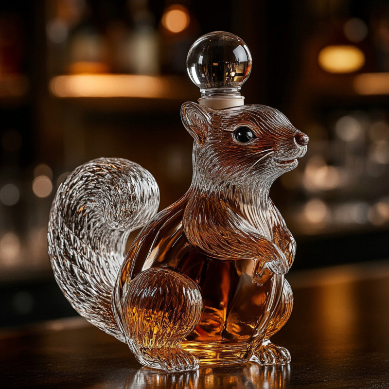 Whisky dekantáló, Boros dekantáló, Állat alakú borosüveg, Átlátszó borkészlet, Oroszlán dekantáló