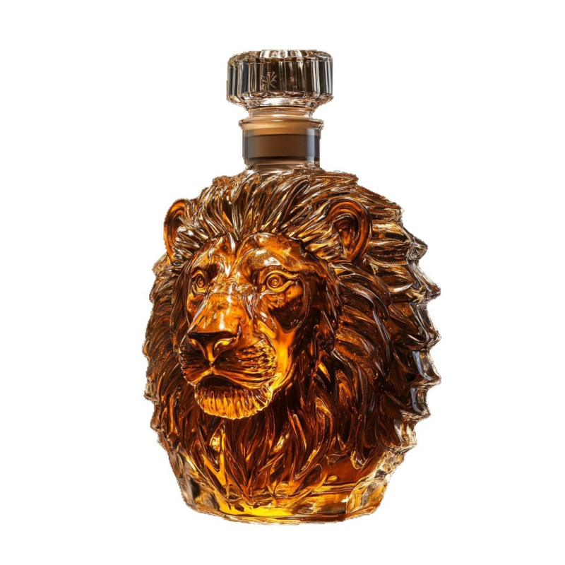 Whisky dekantáló, Boros dekantáló, Állat alakú borosüveg, Átlátszó borkészlet, Oroszlán dekantáló