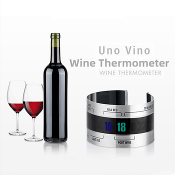 Borosüveg rozsdamentes acél hőmérő vörösbor hőmérő hőmérsékletmérő pálca vörösbor előmelegítő gyártó nagykereskedelem