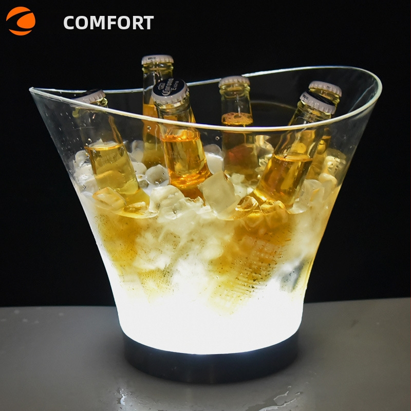 Нова кофа за лед с LED кофа за лед, висок клас кофа за шампанско, комплект за вино, парти държач за вино, разнообразие от светлини по избор, директни продажби от фабриката