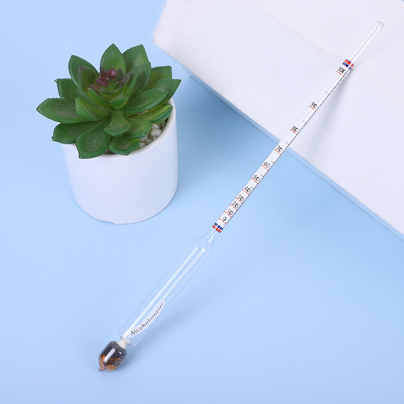 Alkoholio tankio matuoklis alkoholio koncentracijos matuoklis Alkoholio hidrometras alkoholio matuoklis alkoholio matuoklis 0-100 tikslumas 1 laipsnis