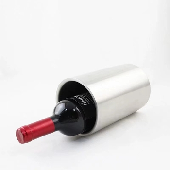 Gamykloje tiekiamas nerūdijančio plieno dvigubas ledo kibirėlis, tiesus ledo kibirėlis, 1,6 l ledo, vyno kibirėlis, alaus kibirėlis, dvigubas nerūdijančio plieno