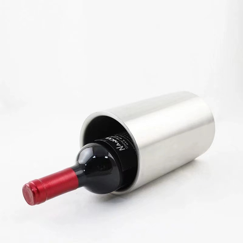 Gamykloje tiekiamas nerūdijančio plieno dvigubas ledo kibirėlis, tiesus ledo kibirėlis, 1,6 l ledo, vyno kibirėlis, alaus kibirėlis, dvigubas nerūdijančio plieno