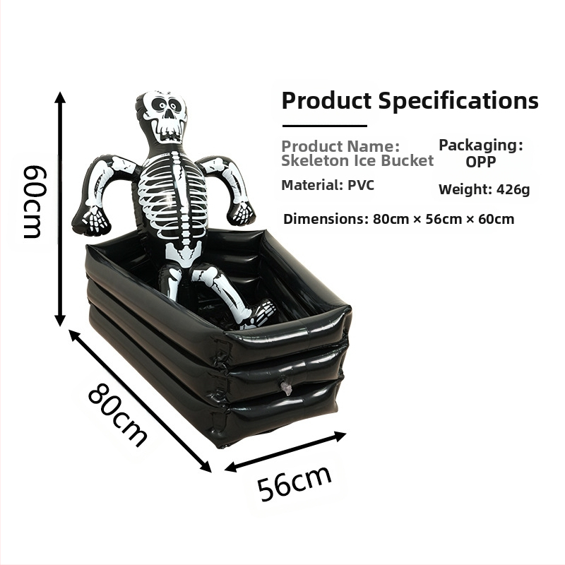 Хелоуин декорация череп кофа за лед Хелоуин парти консумативи кофа за напитки Хелоуин орнамент кофа за съхранение леден жлеб