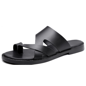 Tengerparti, minden mérkőzésre alkalmas francia stílusú páros papucsok, férfi 2025-ös nyári új stílusú külső viselet, csúszásgátló, alkalmi, divatos, felpattintható szandálok és papucsok