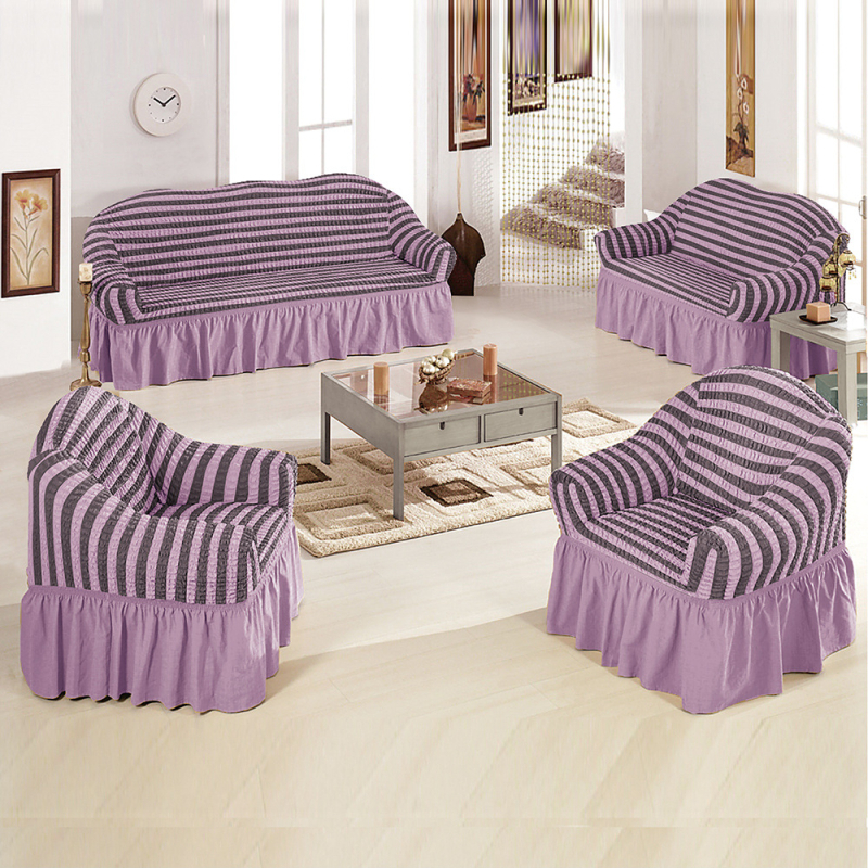 Калъф за диван с възглавница за една седалка с външна търговия, разтегателен калъф Seersucker с пълно покритие, калъф за възглавница за диван, подходящ за всички сезони