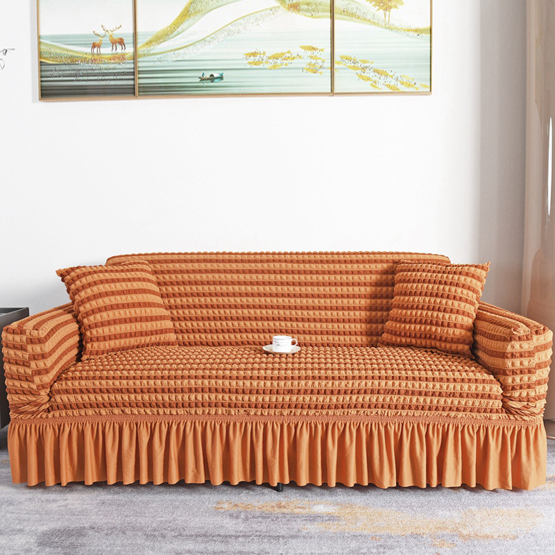 Калъф за диван с възглавница за една седалка с външна търговия, разтегателен калъф Seersucker с пълно покритие, калъф за възглавница за диван, подходящ за всички сезони