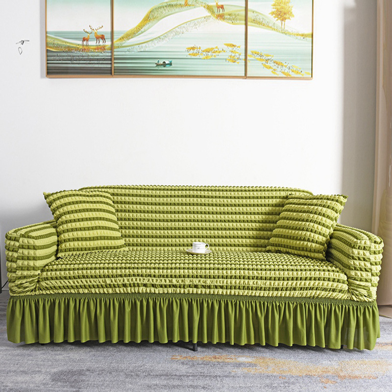 Калъф за диван с възглавница за една седалка с външна търговия, разтегателен калъф Seersucker с пълно покритие, калъф за възглавница за диван, подходящ за всички сезони