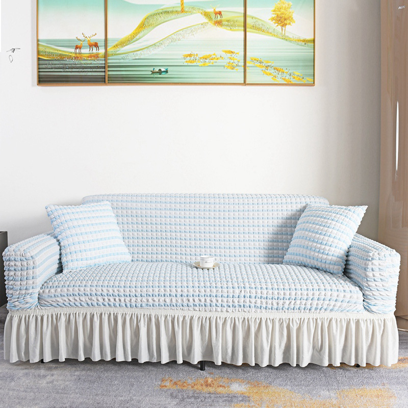 Калъф за диван с възглавница за една седалка с външна търговия, разтегателен калъф Seersucker с пълно покритие, калъф за възглавница за диван, подходящ за всички сезони