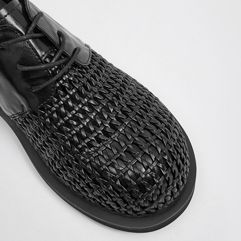 Παπούτσια Cleanfit Derby Ανδρικά Παπούτσια Υψηλής Ποιότητας Καλοκαιρινά Χειροποίητα Δερμάτινα Παπούτσια με Τρύπες