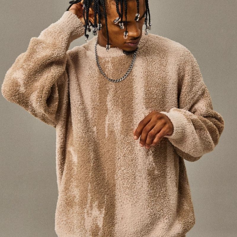 Bărbați europeni și americani, pulover cu dungi, toamna și iarna, nou, pulover vrac tricotat, cămașă de bază, top