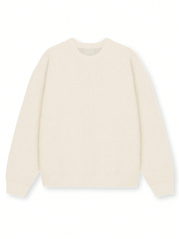 Bărbați toamna și iarna, stil matur transfrontalier, cu mânecă lungă, casual, pulover britanic, cu guler rotund, tricotat, bază