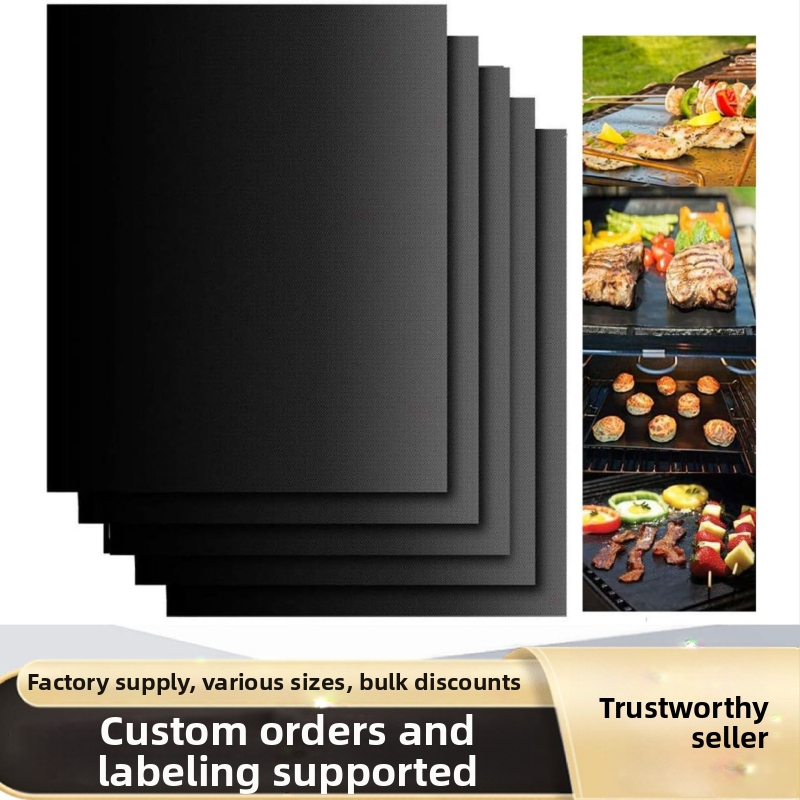 Grillimatt, kõrge temperatuurikindel õlikindel matt, majapidamises kasutatav teflonmatt, grillimatt, mittenakkuv ahjumatt, grillimatt