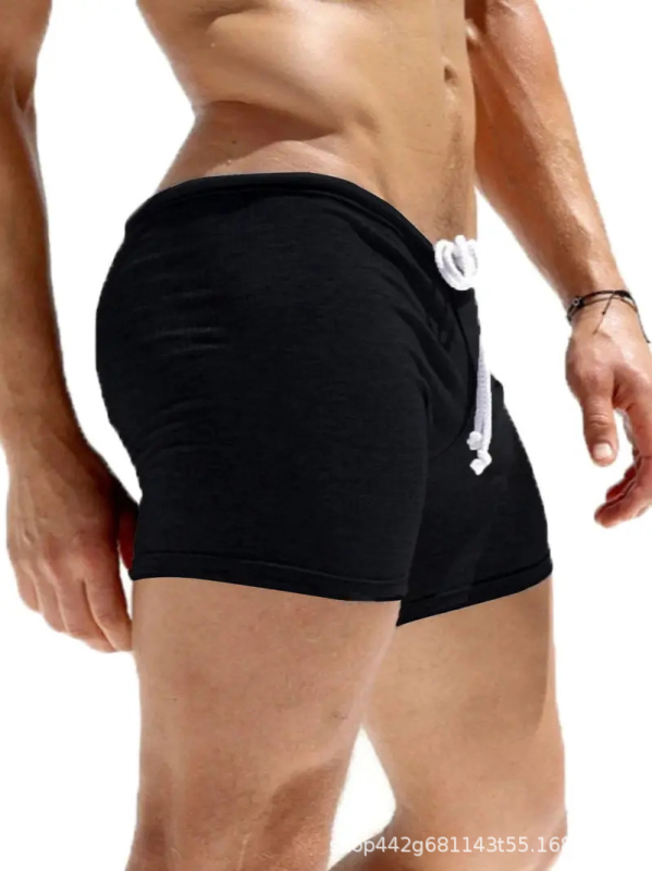 Férfi szexi, fűzős, nagyméretű, nyári, alkalmi, 3 pontos nadrág, lélegző, gyorsan száradó, plus size