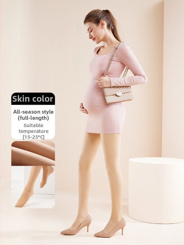 Chunyi kismama csípőtámaszos és fenékemelést segítő, meleg leggings, polár béléssel és vastagított, bőrszínű harisnyanadrág