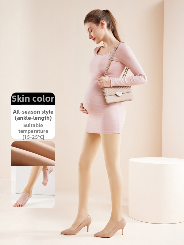 Chunyi kismama csípőtámaszos és fenékemelést segítő, meleg leggings, polár béléssel és vastagított, bőrszínű harisnyanadrág