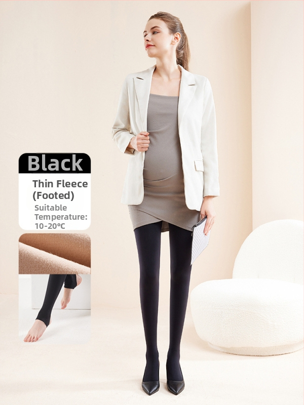 Chunyi kismama csípőtámaszos és fenékemelést segítő, meleg leggings, polár béléssel és vastagított, bőrszínű harisnyanadrág