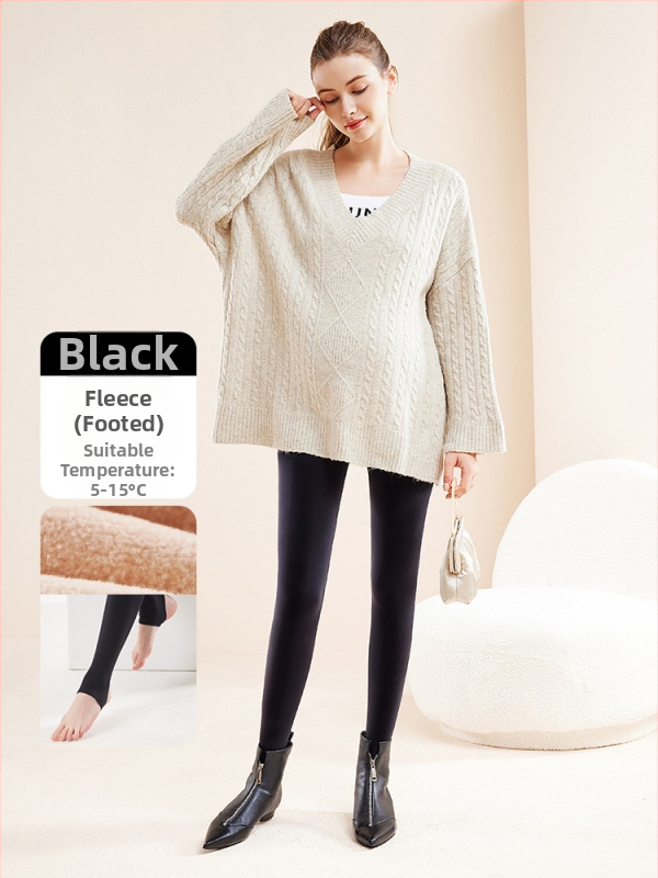 Chunyi kismama csípőtámaszos és fenékemelést segítő, meleg leggings, polár béléssel és vastagított, bőrszínű harisnyanadrág